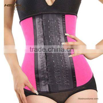 2016 New pink cicher latex waist trainer