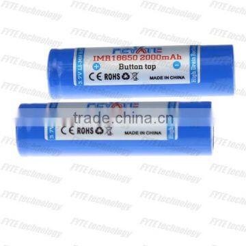 FEYATE 18650 Rechargeable battery IMR 18650 2000mAh 3.7V LiMn Battery 18650 Rechargeable battery