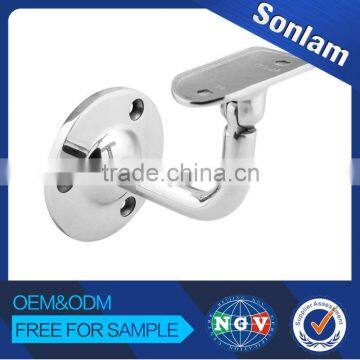 stainless steel adjustable handrail bracket ,316 rail glass bracket