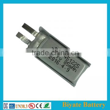 professional produce 451225 3.7v 85mah small battery for bluetooth