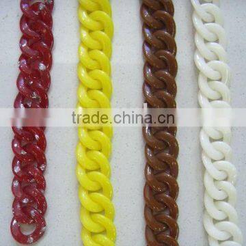 resin chain/plastic chains/fashion chains