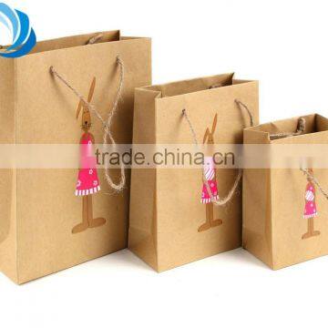 Brown kraft gift paper packaging bag