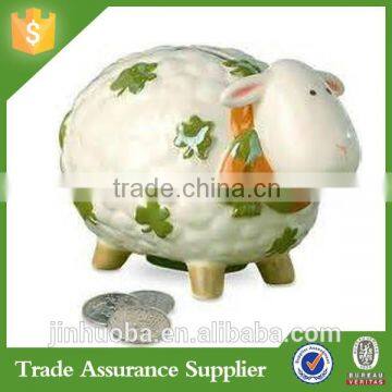 Top Handmade Customize Resin Sheep Piggy Bank Home Decoration Money Boxes