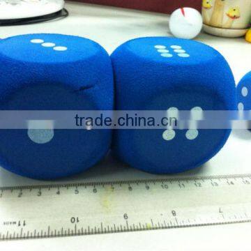 free shipping and cheaper education foam dice/colorful dice/EVA DICE