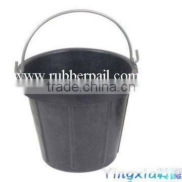 Industry bucket/ heavy duty rubber buckets&pails,Tyre rubber pail with handle