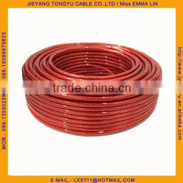 Transparent Red Microphone Cable Clear Mic Cable photo-2
