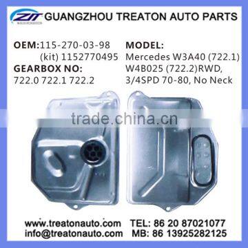 TRANSMISSION FILTER 115-270-03-98 1152770495 FOR MERCEDES W3A40 W4B025 RWD 3/4SPD 70-80
