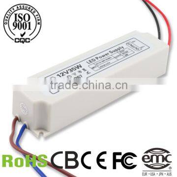 LED Driver 35w 12V Power Supply Plastic Case IP67 CE Approved