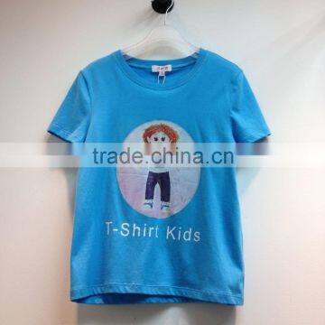 Wholesale Promotion Cartoon Pattern Round Neck Printed Kid T Shirt