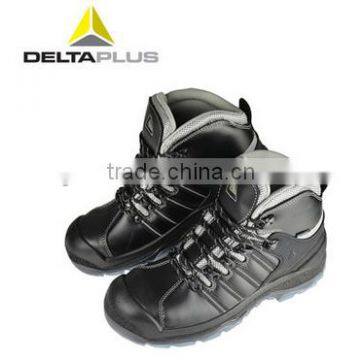 High-cut buffalo cowhide leather PU front reinforcement safety shoes