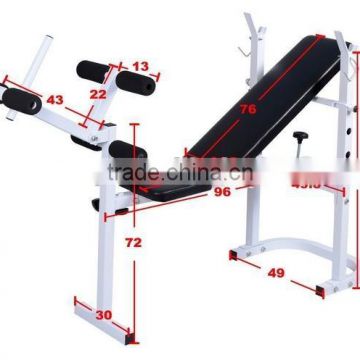 Barbell Deluxe Standard Weight Bench Foldable