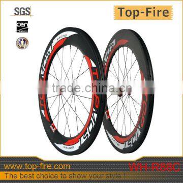 700c carbon clincher wheel rim ,88mm carbon clincher wheels