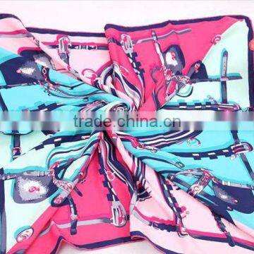 Gometry Dsign for 100% Silk Square Scarf photo-2