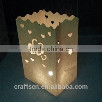 Hand-made wax led candle bag with EN71