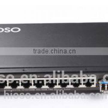 10 Ports Ethernet Switch with 8 1000M RJ45 Ports and 2 1000M SFP Uplink Ports