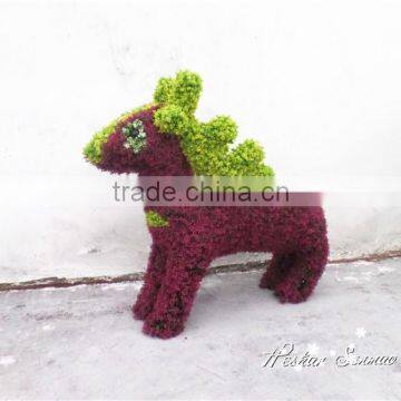 Landscape ornaments long stem artificial topiary statue plant artificial grass sculpture from China supplier