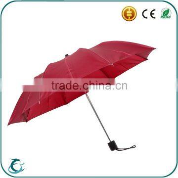 customized promotion low cost manual open 2 folding umbrella