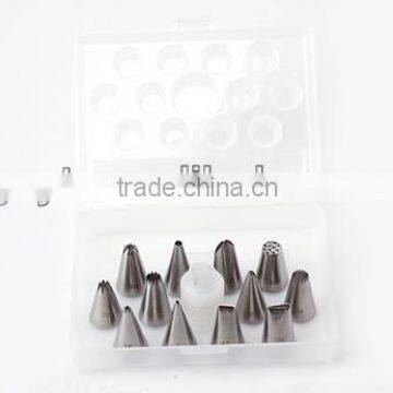 stainless steel pastry round nozzles