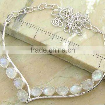 13.00ctw Genuine RAINBOW & .925 Sterling Silver Necklace Jewelry Wholesale