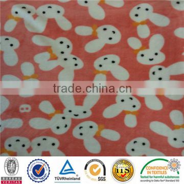 high quality 100% polyester knitted super soft print blanket fabric for warm keeping used