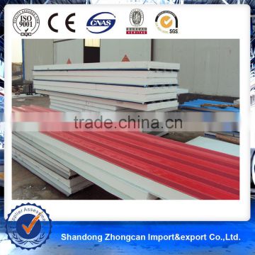 1150mm Width Color PPGI 0.4mm Steel PU Sandwich Panel for Ceiling