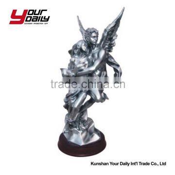 Lady Clock Craft Polyresin Figurine for Gifts