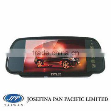 7" car mirror monitor, 7" rear view mirror car monitor, 7" car mounting mirror, universal type, clip-on type