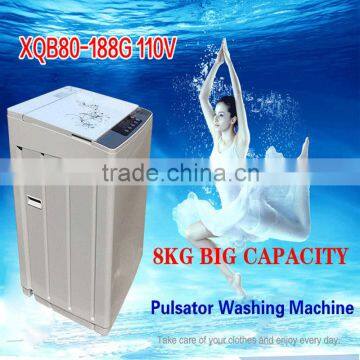 Washing Machine 110v or 220v Automatic washing machine household 8kg high-capacity