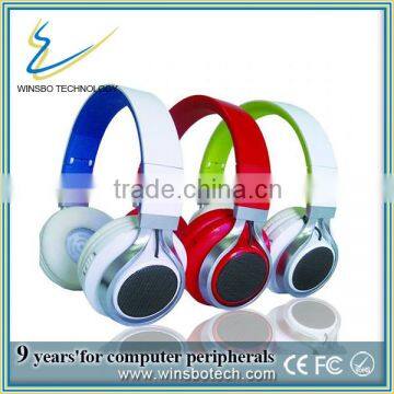 With LED light stereo wireless bluetooth headset