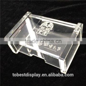 Customized acrylic playing card holder, plastic playing card case