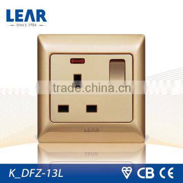 Kninght series ultra-slim steel plate switch socket