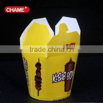 printed take away food box for hot product for noodle