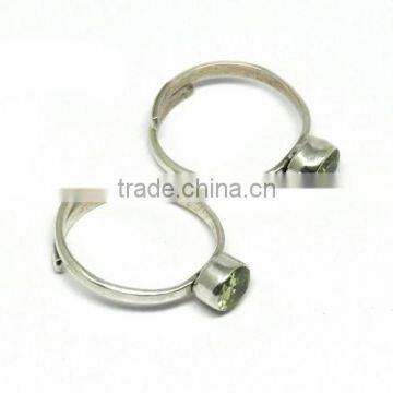 Outstanding !! Green CZ 925 Sterling Silver Toe Ring, Indian Fashion Silver Jewelry, Beautiful Silver Jewelry photo-5