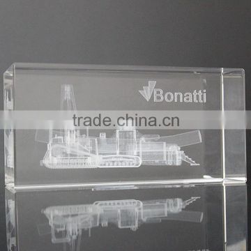 latest crysta glass 3D engraving