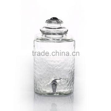 9.8L Water Cube Shape Clear Glass Water Dispenser