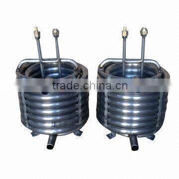 coaxial tube in tube heat exchanger for marine generator