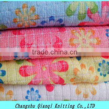 Polyester knitted french terry with print