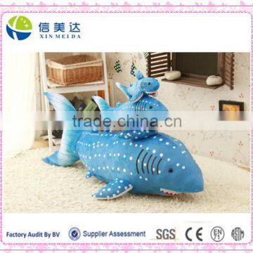 Deep ocean blue whale toy plush toys white sharks doll/jaws toys