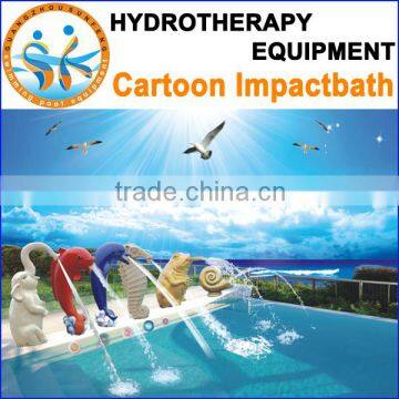 High quality cartoon impact bath, swim pool jet,pool impacter