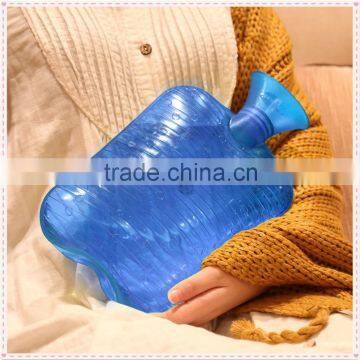 2 liter PVC hot water bottle blue bubble