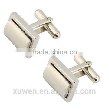 brush finish 316l stainless steel cufflink with logo