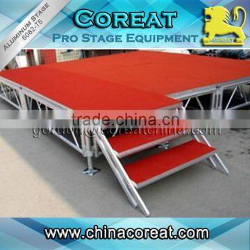 Guanghzou event wedding red Aluminum Stage for sale