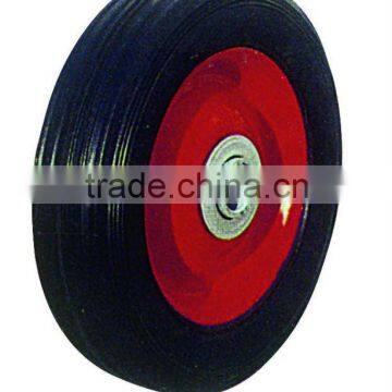 6" solid rubber wheel