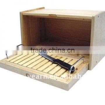 Custom Wooden Bread Board Storage Bin