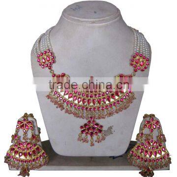 Indian Fine Pearl Jewelry Set