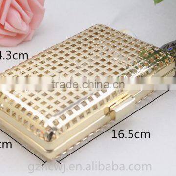 Guangzhou Metal Box Frame for Lady Purse, Lady Clutch, Shiny Gold Metal Frame photo-2