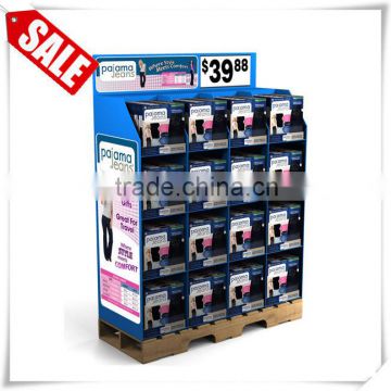 Flooring cardboard underwear display stand