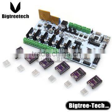 BIQU 2016 highest demand products 3D Printer Kits Mother Board RepRap Rumba Board With 6pcs DRV8825 Stepper Driver