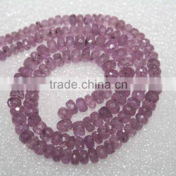 Pink Sapphire Faceted Rondell