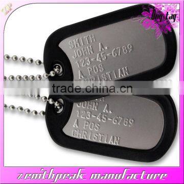 2016 Metal decoration silver dog tag with rubber,embossed dog tag,aluminum dog tag                        
                                                Quality Choice